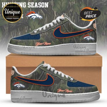 Denver Broncos Hunting Season Custom Camo Air Force 1 Sneakers