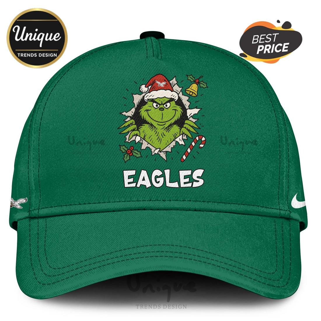 Eagles Grinch Naughty Christmas Hoodie And Cap Eagles Grinch Naughty Christmas Hoodie And Cap