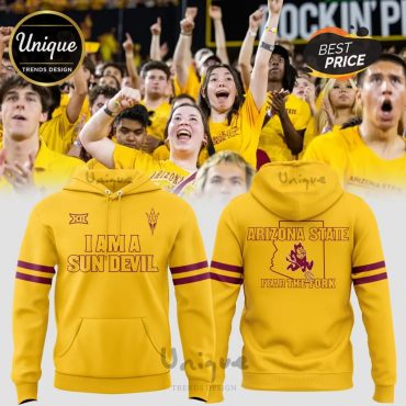 I Am A Sun Devil Football New 2025 Hoodie Yellow