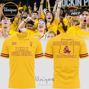 I Am A Sun Devil Football New 2025 Hoodie Yellow