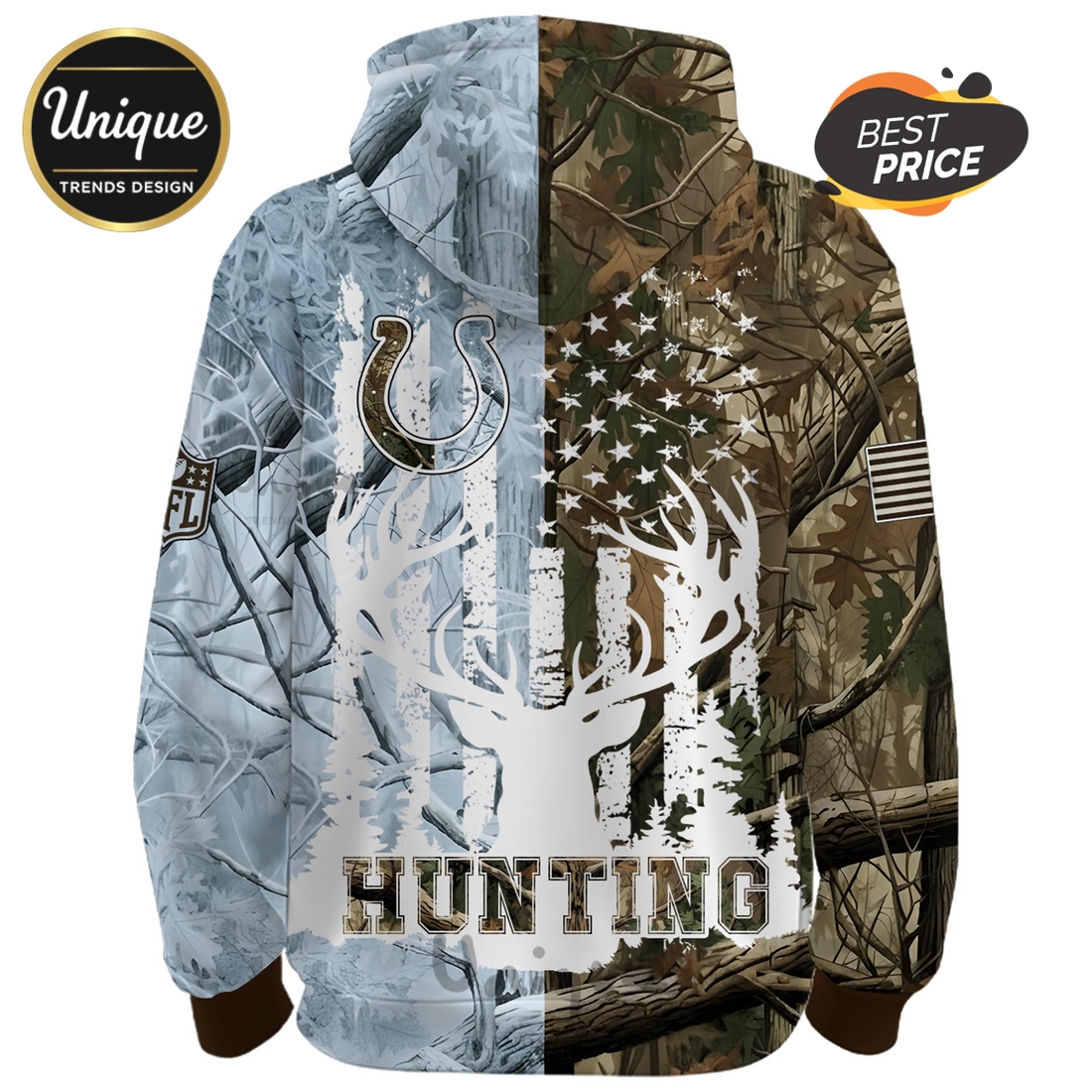 Indianapolis Colts Deer Hunter Camo Hoodie Indianapolis Colts Deer Hunter Camo Hoodie