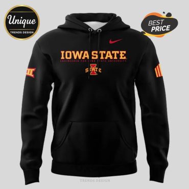 Iowa State Cyclones 2025 ISC Logo Black Hoodie