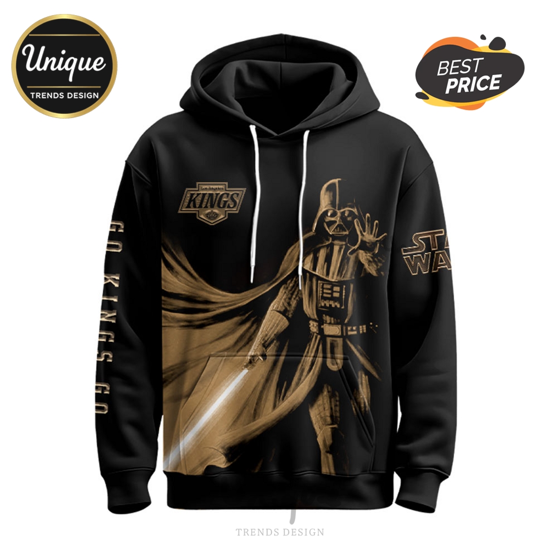 Los Angeles Kings The Sith Bolt Hoodie And Cap Los Angeles Kings The Sith Bolt Hoodie And Cap