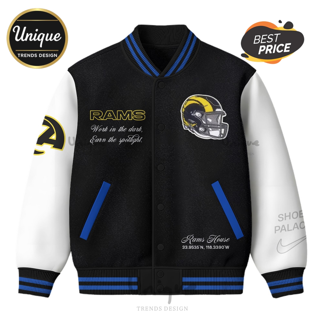 Los Angeles Rams Rivalries Special Edition Baseball Jacket Los Angeles Rams Rivalries Special Edition Baseball Jacket