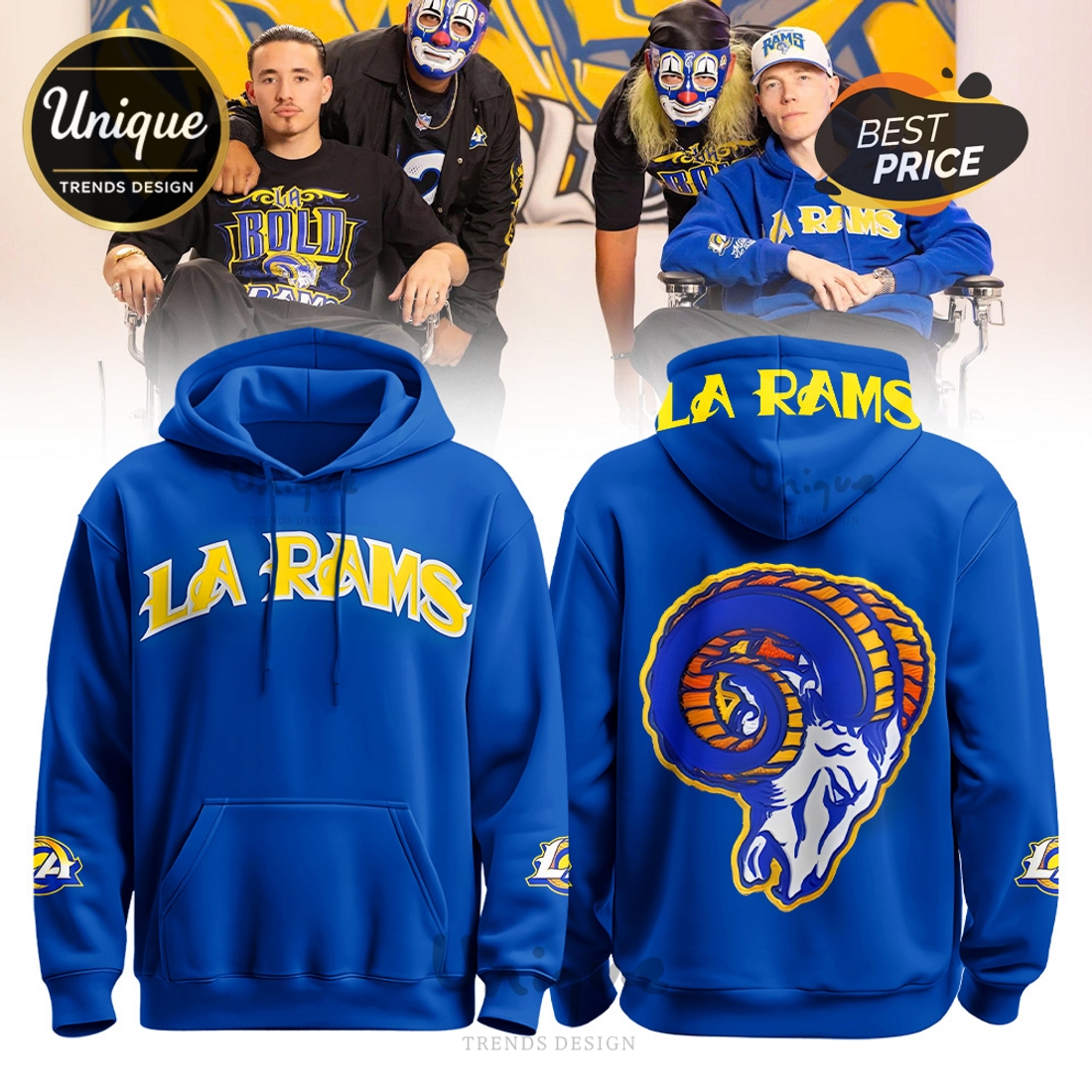 Los Angeles Rams Royal Blue Special Edition Hoodie And Joggers Los Angeles Rams Royal Blue Special Edition Hoodie And Joggers