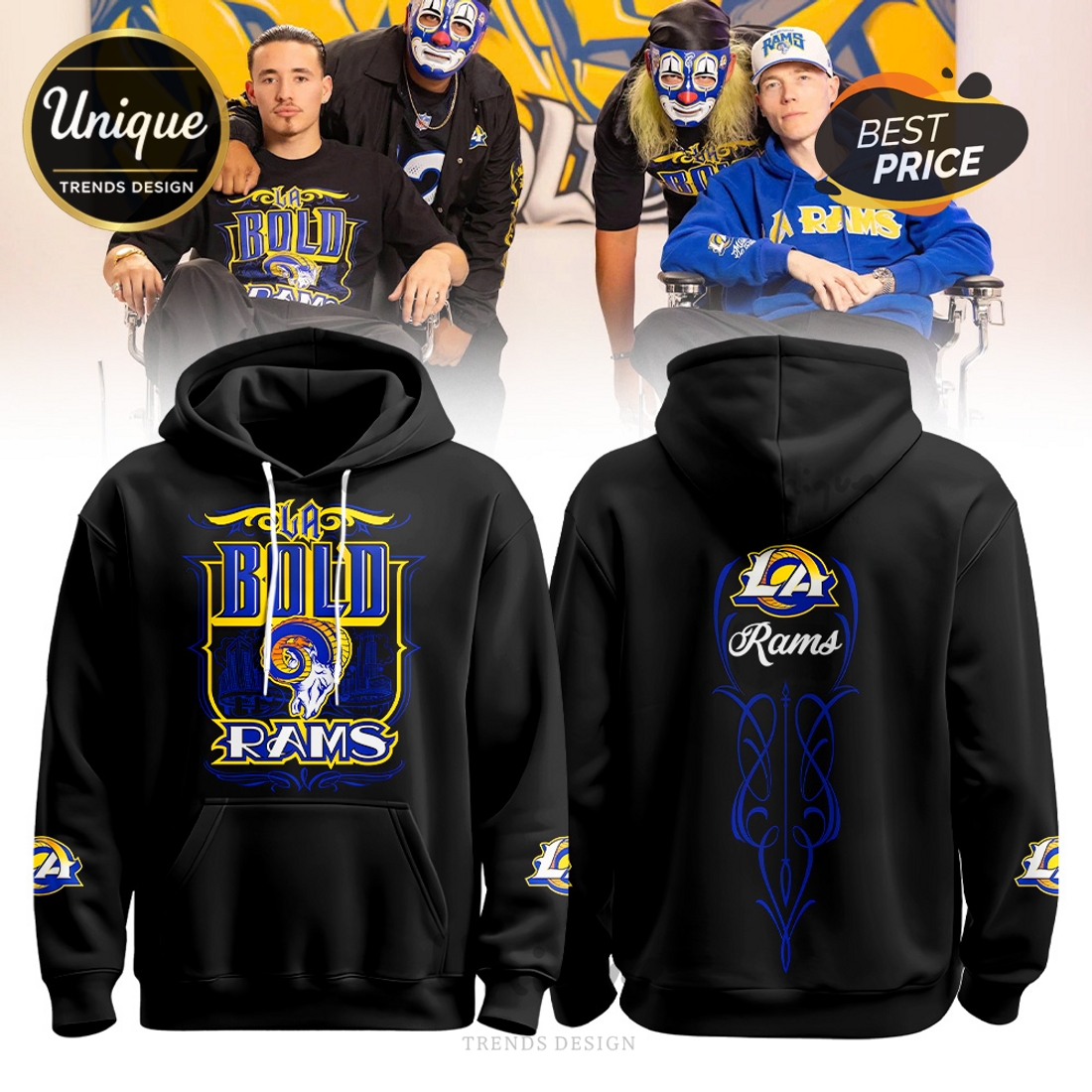 Los Angeles Rams Special Edition Black Hoodie 2025 Los Angeles Rams Special Edition Black Hoodie 2025