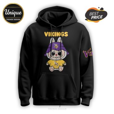Minnesota Vikings x Labubu Skol Edition Hoodie And Cap