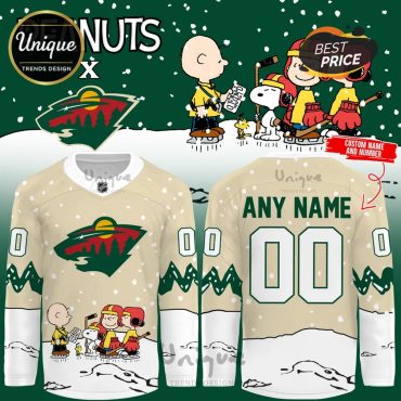 Minnesota Wild x Snoopy Limited Edition Custom Hockey Jersey