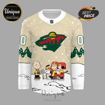 Minnesota Wild x Snoopy Limited Edition Custom Hockey Jersey