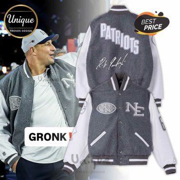 New England Patriots Classic Game Day Signatures Baseball Jacket