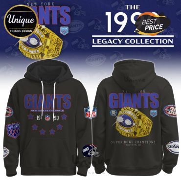 New York Giants Vintage Legacy Edition Hoodie And Cap
