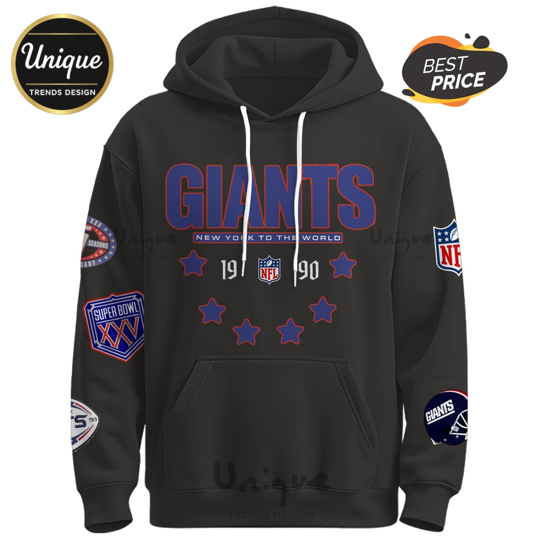 New York Giants Vintage Legacy Edition Hoodie And Cap New York Giants Vintage Legacy Edition Hoodie And Cap