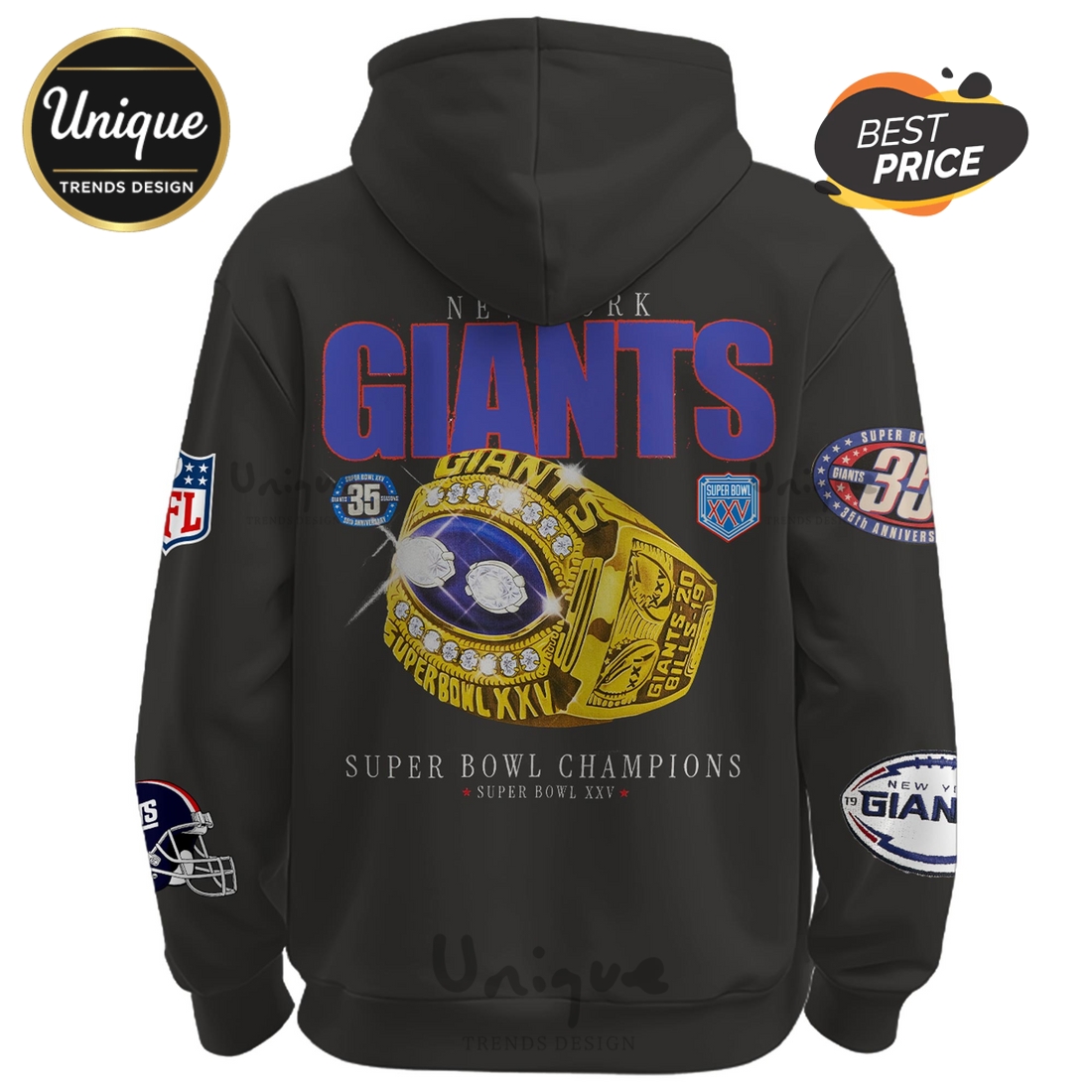 New York Giants Vintage Legacy Edition Hoodie And Cap New York Giants Vintage Legacy Edition Hoodie And Cap