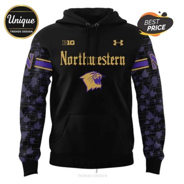 Northwestern Football Gothic Uniform Hoodie – Limited Edition
