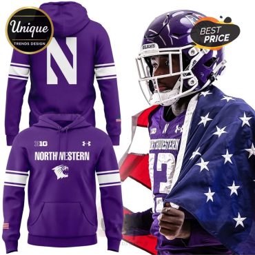 Northwestern Football Military Appreciation Gameday Hoodie – Limited Edition