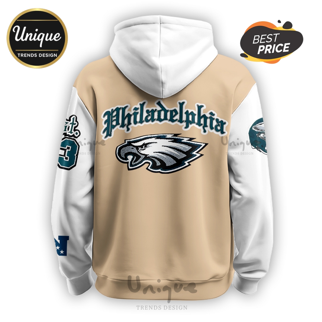 Philadelphia Eagles Vintage Black Old 2025 Hoodie And Cap Philadelphia Eagles Vintage Black Old 2025 Hoodie And Cap