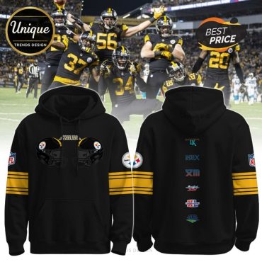 Pittsburgh Steelers Six-Time Champs Helmet Hoodie And Joggers