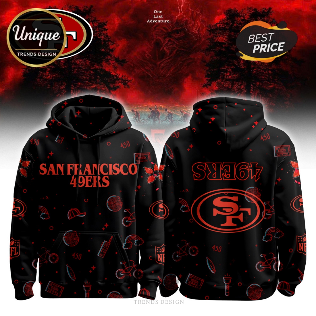 San Francisco 49ers x The Upside Down Legacy Hoodie San Francisco 49ers x The Upside Down Legacy Hoodie