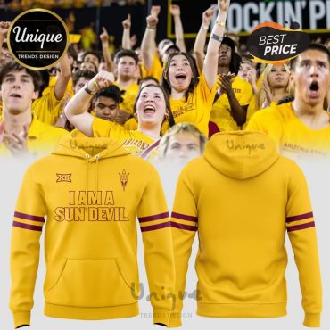 Sun Devil Football New 2025 Yellow Hoodie Limited
