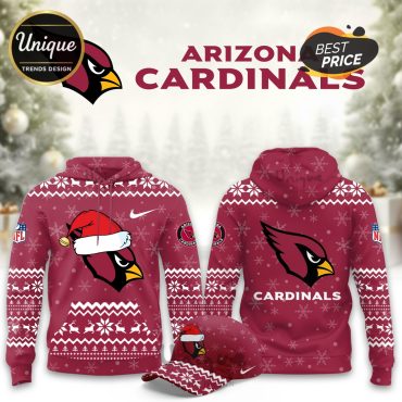 Arizona Cardinals Christmas Limited Hoodie And Cap Arizona Cardinals Christmas Limited Hoodie And Cap