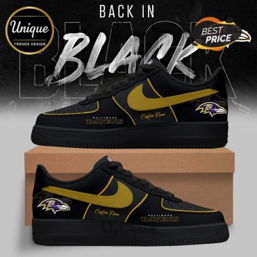 Baltimore Ravens 2025 Back In Black Limited Edition Air Force 1