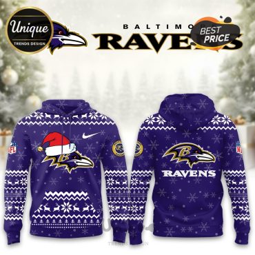 Baltimore Ravens Christmas Limited Hoodie And Cap