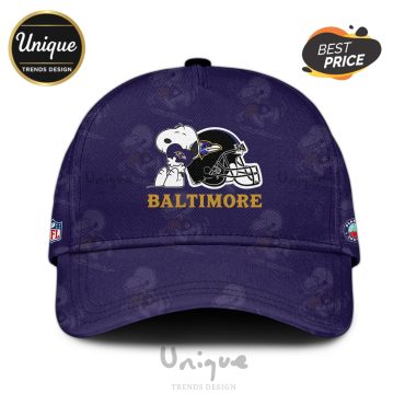 Baltimore Ravens NFL x Snoopy Hoodie And Cap