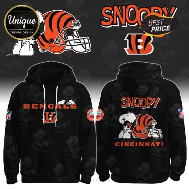 Cincinnati Bengals NFL x Snoopy Hoodie And Cap