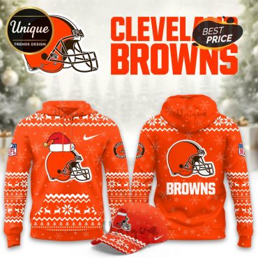Cleveland Browns Christmas Limited Hoodie And Cap Cleveland Browns Christmas Limited Hoodie And Cap