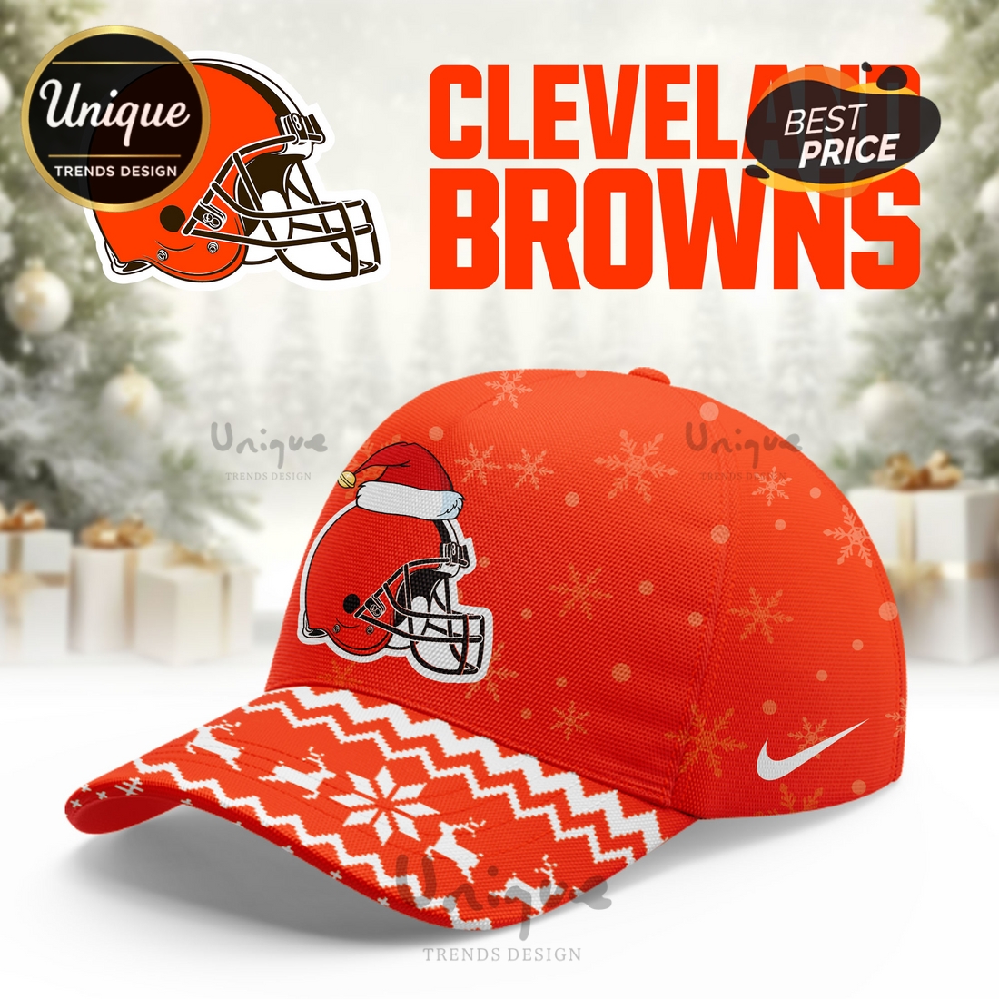 Cleveland Browns Christmas Limited Hoodie And Cap Cleveland Browns Christmas Limited Hoodie And Cap
