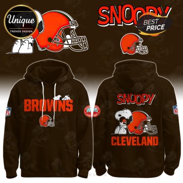 Cleveland Browns NFL x Snoopy Hoodie And Cap