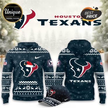 Houston Texans Christmas Limited Hoodie And Cap Houston Texans Christmas Limited Hoodie And Cap