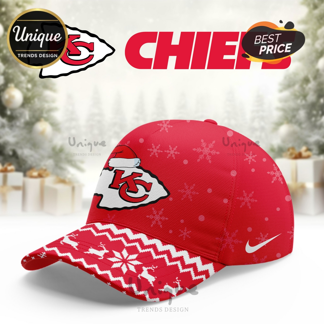 Kansas City Chiefs Christmas Limited Hoodie And Cap Kansas City Chiefs Christmas Limited Hoodie And Cap