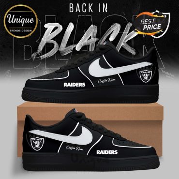 Las Vegas Raiders 2025 Back In Black Limited Edition Air Force 1