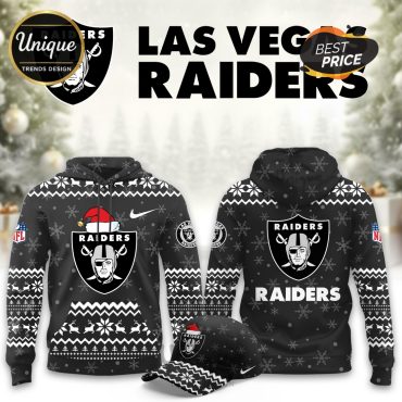 Las Vegas Raiders Christmas Limited Hoodie And Cap