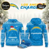 Los Angeles Chargers Christmas Limited Hoodie And Cap