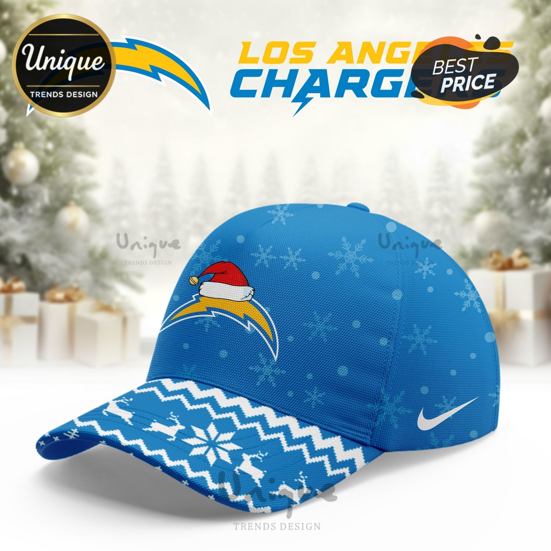 Los Angeles Chargers Christmas Limited Hoodie And Cap Los Angeles Chargers Christmas Limited Hoodie And Cap