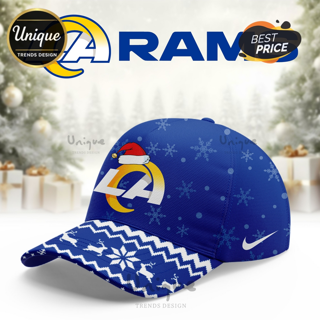 Los Angeles Rams Christmas Limited Hoodie And Cap Los Angeles Rams Christmas Limited Hoodie And Cap