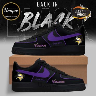 Minnesota Vikings 2025 Back In Black Limited Edition Air Force 1