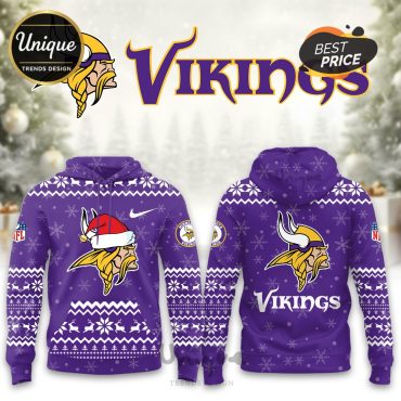 Minnesota Vikings Christmas Limited Hoodie And Cap
