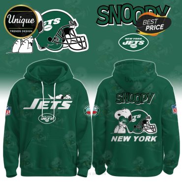New York Jets NFL x Snoopy Hoodie And Cap