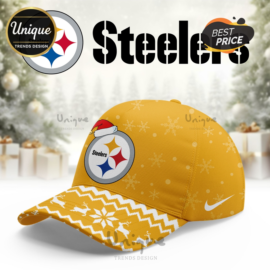 Pittsburgh Steelers Christmas Limited Hoodie And Cap Pittsburgh Steelers Christmas Limited Hoodie And Cap