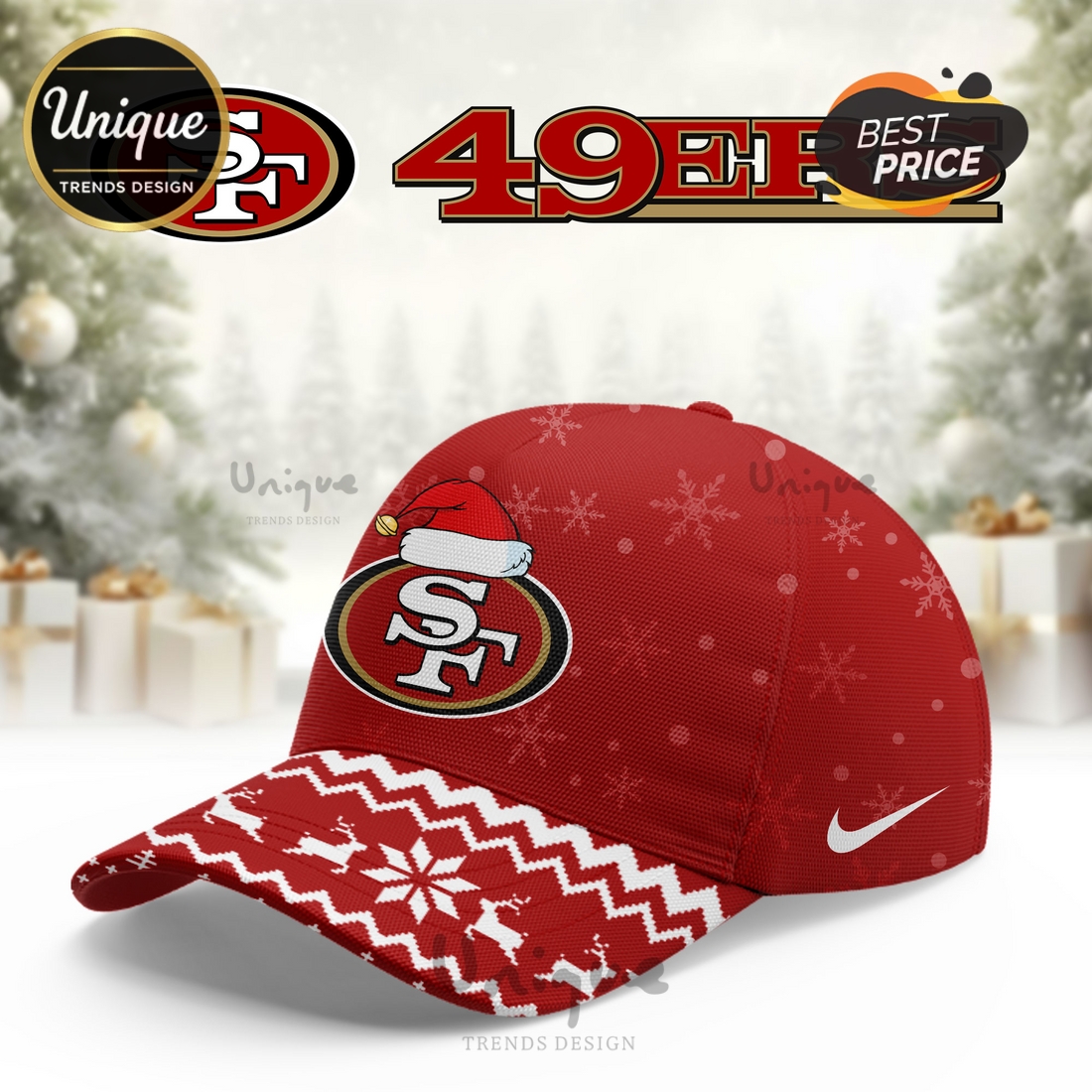 San Francisco 49ers Christmas Limited Hoodie And Cap San Francisco 49ers Christmas Limited Hoodie And Cap