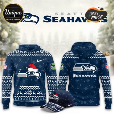 Seattle Seahawks Christmas Limited Hoodie And Cap