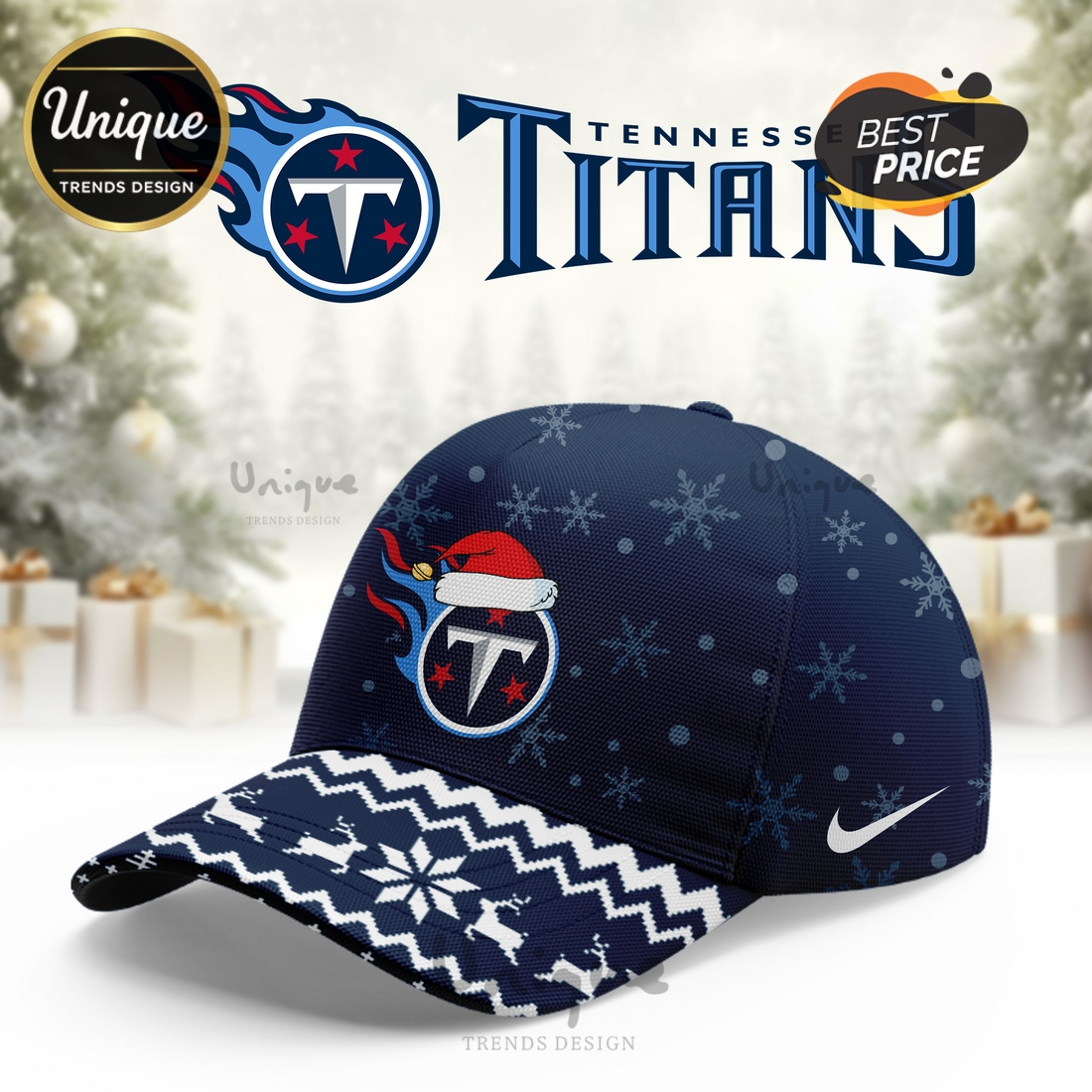 Tennessee Titans Christmas Limited Hoodie And Cap Tennessee Titans Christmas Limited Hoodie And Cap
