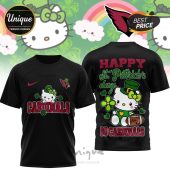Arizona Cardinals Hello Kitty St. Patrick's Day 3D Shirt - Show your team & holiday spirit!