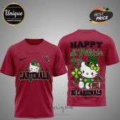 Arizona Cardinals Hello Kitty St. Patrick's Day 3D Shirt. Show your team & holiday spirit!