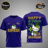 Baltimore Ravens Hello Kitty St. Patrick's Day 3D Shirt