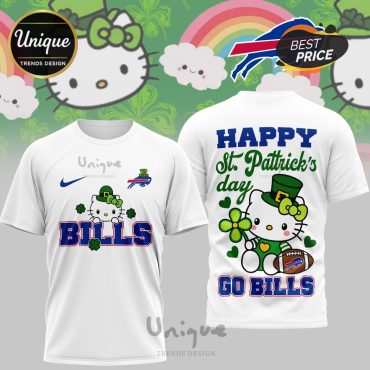 Buffalo Bills Premium NFL Hello Kitty St. Pattrick’s Day 3D Shirt