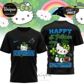 Carolina Panthers Hello Kitty St. Patrick's Day 3D Shirt